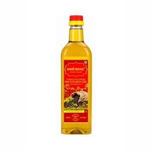 Swarn Sagar - Cold Pressed Mustard Oil | A1 Grade Mustard Seeds | Pure & Unrefined | Rich Aroma & Flavour | 1L